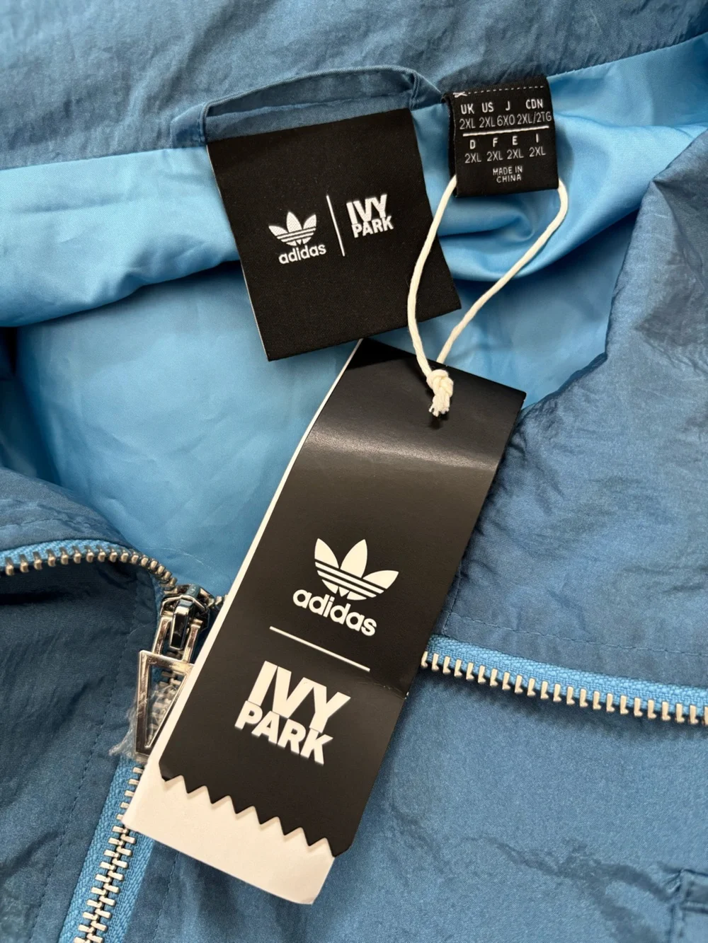 Adidas × IVY PARK Blue Nylon Track Jacket and Pants Size 2XL NWT